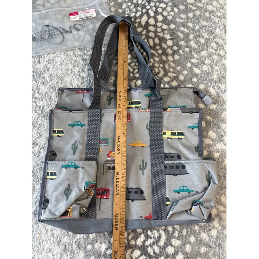 Thirty-One 31 Cactus Campers 3 Pc Set Utility Tote Hanging Traveler Case Pouch